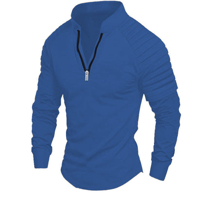 Herren Langarmshirt Sportlich Funktional Reißverschluss