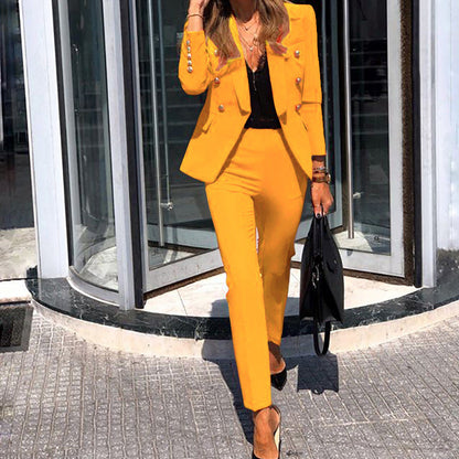 Damen Blazer-Set Elegant Figurbetont Modern
