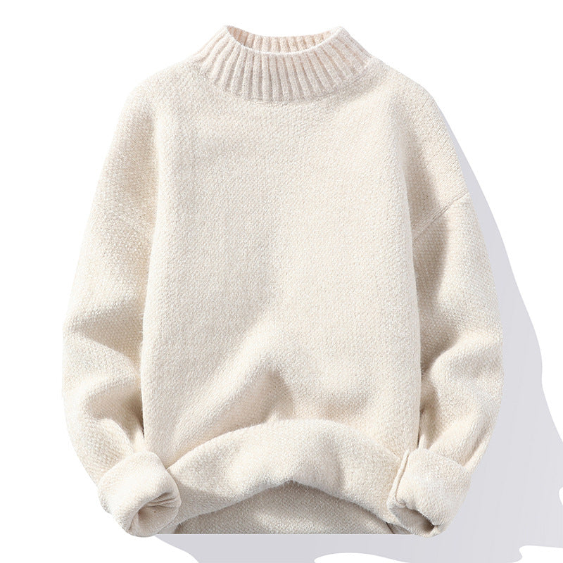 Damen Pullover Hochwertig Rippstrick Soft Kragen
