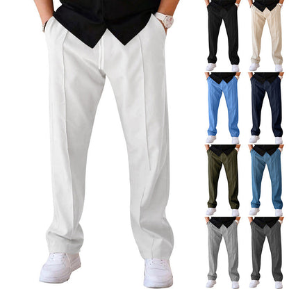 Herren Freizeithose Elegant Gerader Schnitt - IdealeKleiden