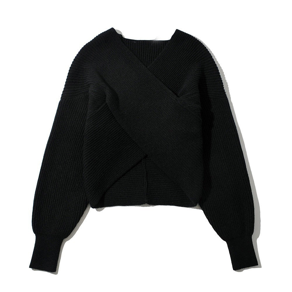 Damen Pullover Fein Strick Moderner Stil