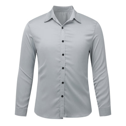 Herren Hemd Elegant Langarm aus Baumwolle