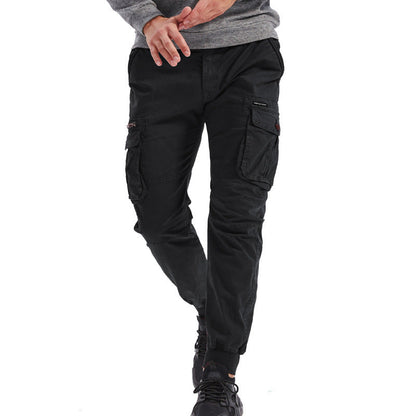 Herren Cargo-Hosen Bequem Praktisch Elastisch