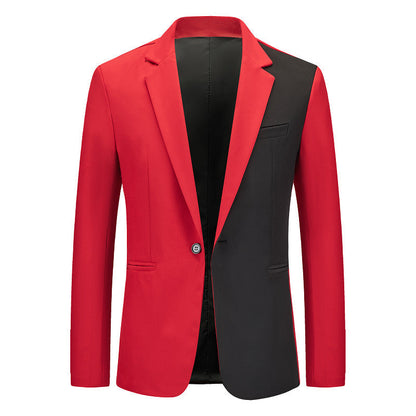 Herren Blazer Modern Schnitt Kontrast Details