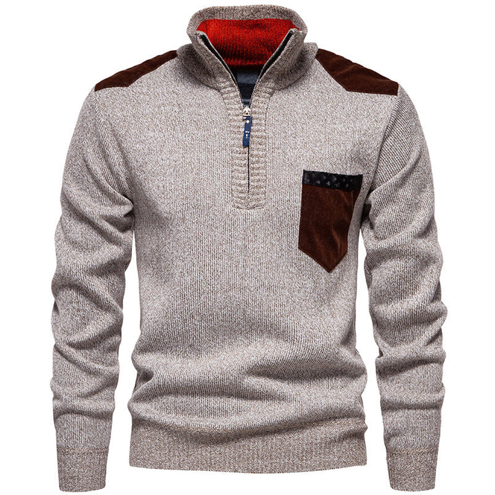 Herren Pullover Stehkragen Modern Praktisch