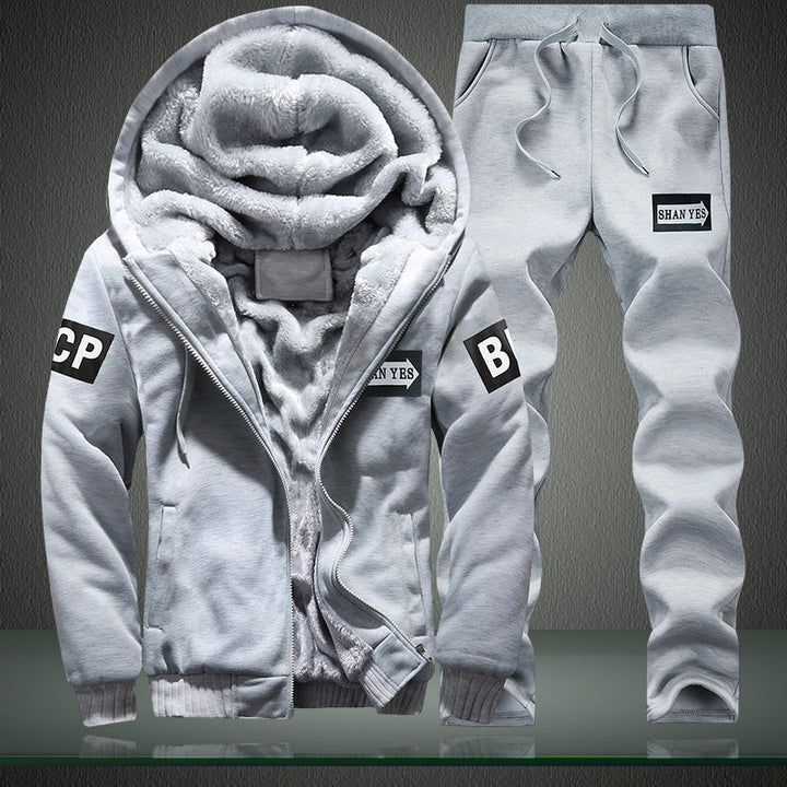 Herren Sportanzug Warm Fleece Innenfutter