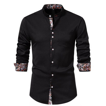 Herren Hemd Langarm Modern Paisley Design