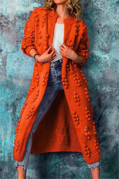 Lange Strickweste Damen Elegant