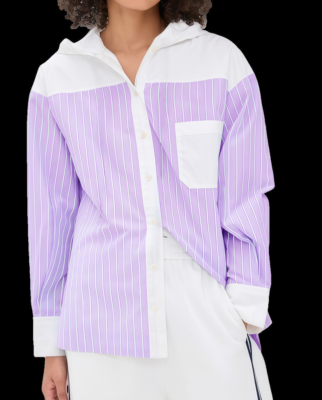 Elegante Damenbluse Satin Puffärmel Moderner Stil