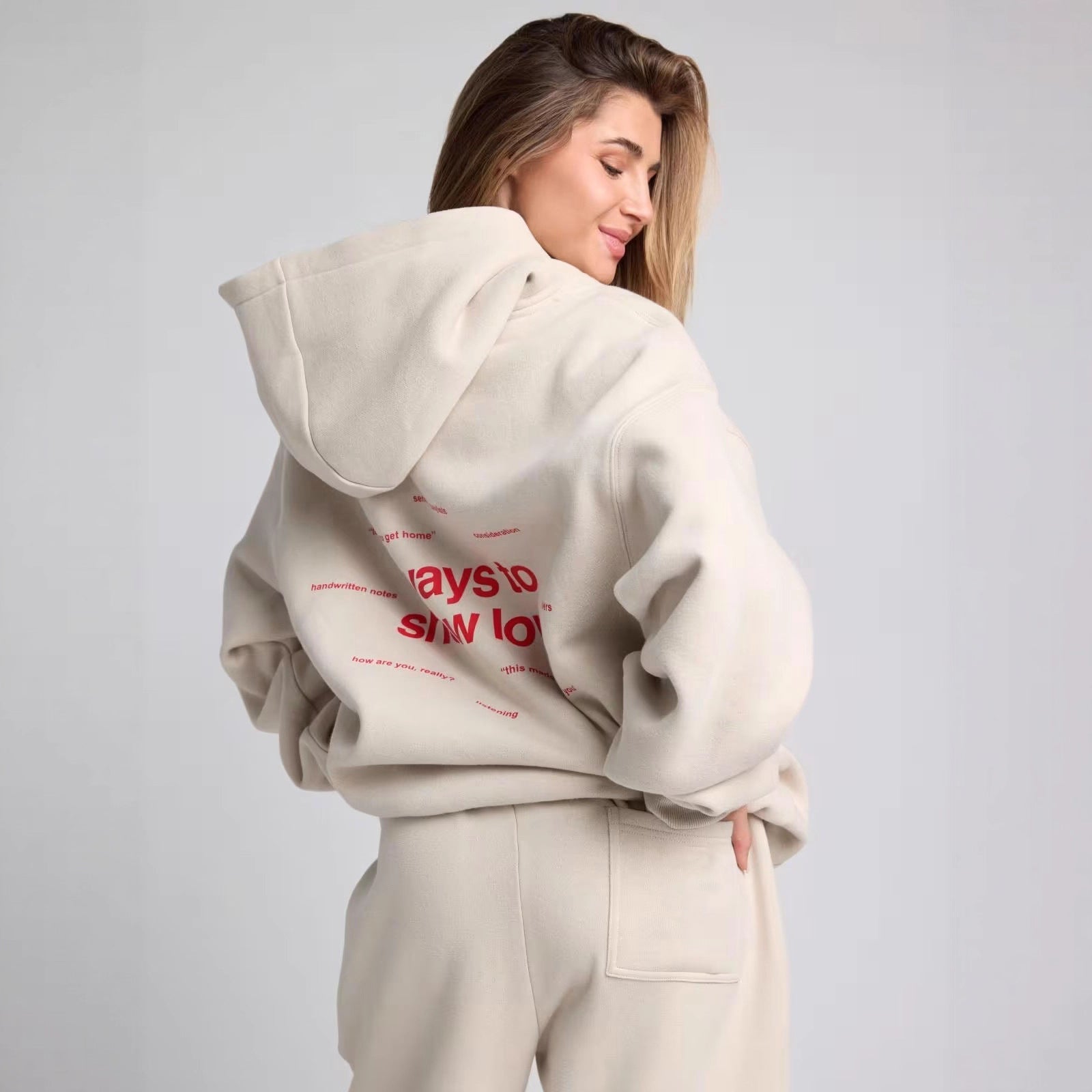 Damen Kapuzenpullover Lässig Oversized Känguru Tasche - IdealeKleiden