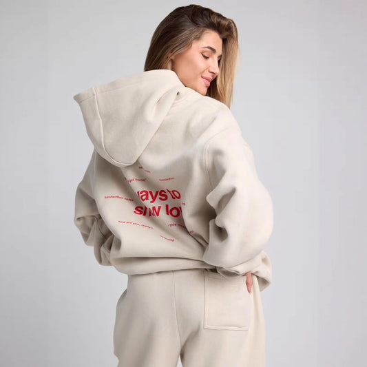 Damen Kapuzenpullover Lässig Oversized Känguru Tasche - IdealeKleiden