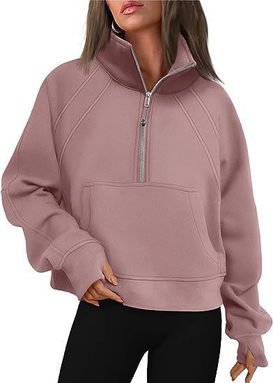 Damen Sweat Pullover Kapuze Kängurutasche Bequem