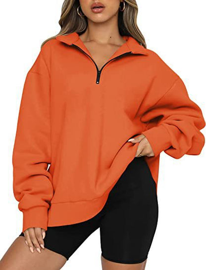 Damen Pullover Oversized Lässig Kurzärmlig Modern
