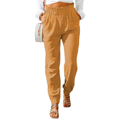 Damen Sommerhose Leicht Baumwolle Elastisch