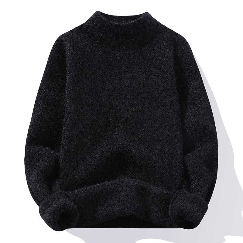 Damen Pullover Hochwertig Rippstrick Soft Kragen
