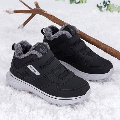 Damen Winterstiefel Isoliert Warm Klettverschluss