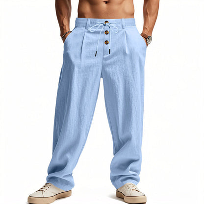 Herren Leinenhose Bequem atmungsaktiv