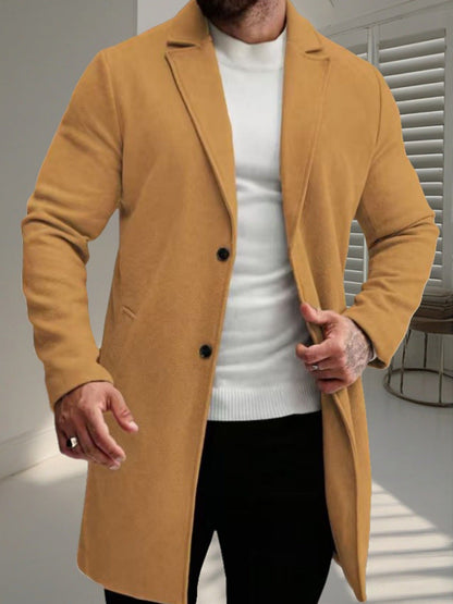 Herren Wollmantel Elegant Stylish Winter