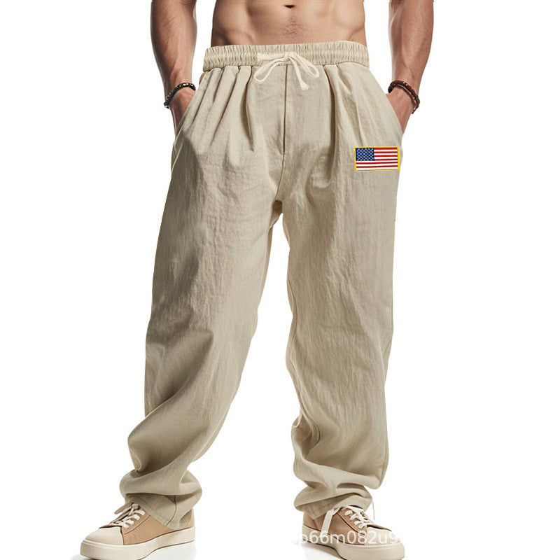 Herren Freizeithose Amerikanisches Design Elastischer Bund