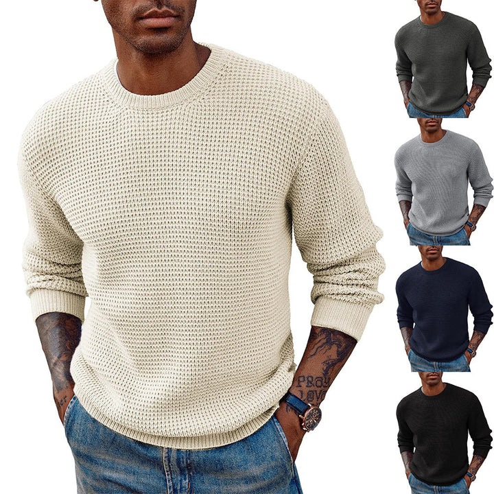 Herren Pullover Strukturiert Elegantes Design - IdealeKleiden