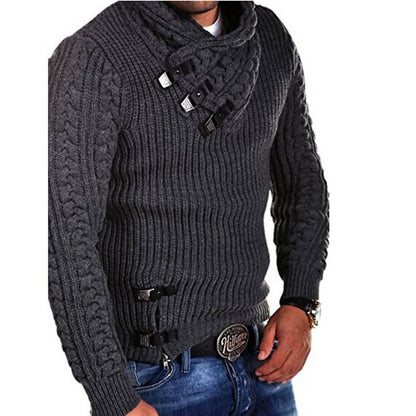 Herren Strickpullover Modern Asymmetrisch