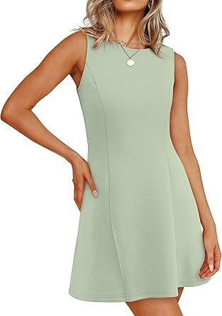 Damen Sommerkleid A-Linie Elegant Kurz