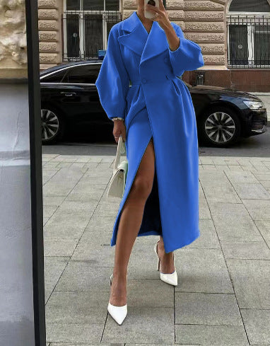 Damen Wintermantel Doppelreihig Elegant