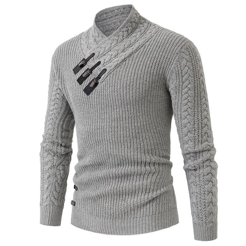 Herren Strickpullover Asymmetrisch Modern Design