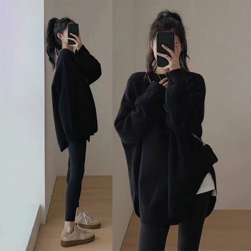 Damen Pullover Herbst Oversized Modell