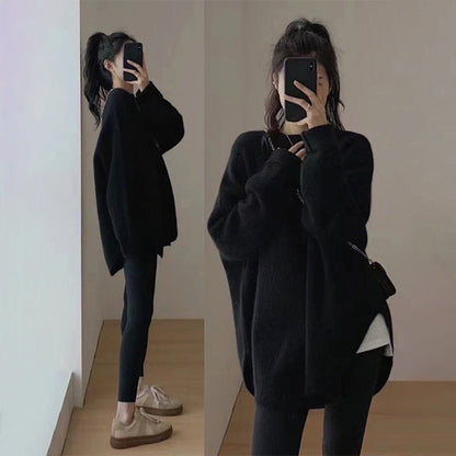 Damen Pullover Herbst Oversized Modell
