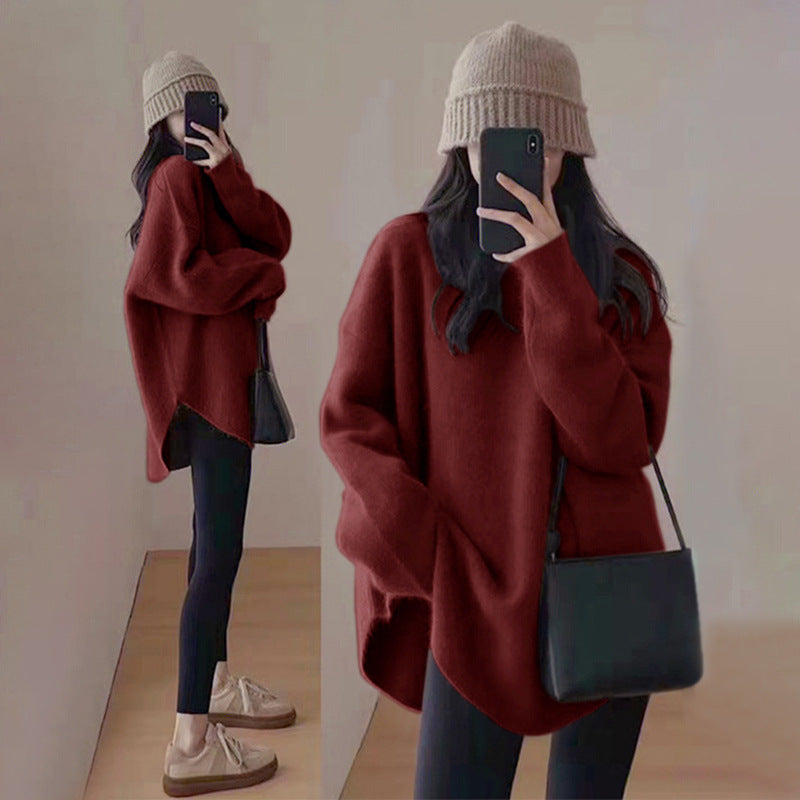 Damen Pullover Herbst Oversized Modell