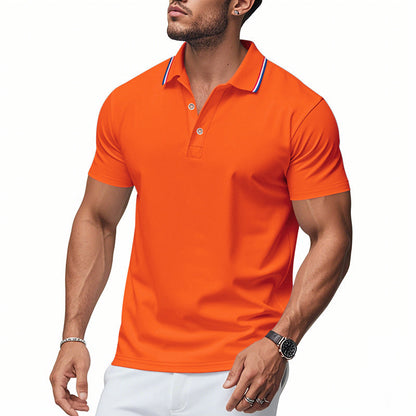 Herren Poloshirt Modern Kragen Feuchtigkeitsregulierung