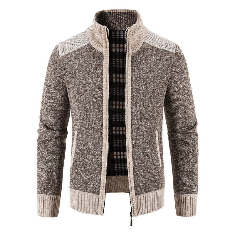 Herren Strickjacke Modern Reißverschluss Elegantes Design