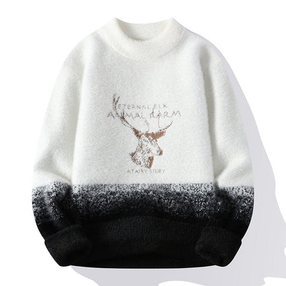 Damen Pullover Weich Winterlich Hochkragen - IdealeKleiden