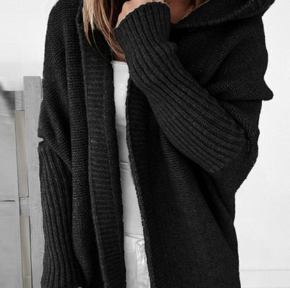 Damen Strickpullover Lässig Offen Vorne