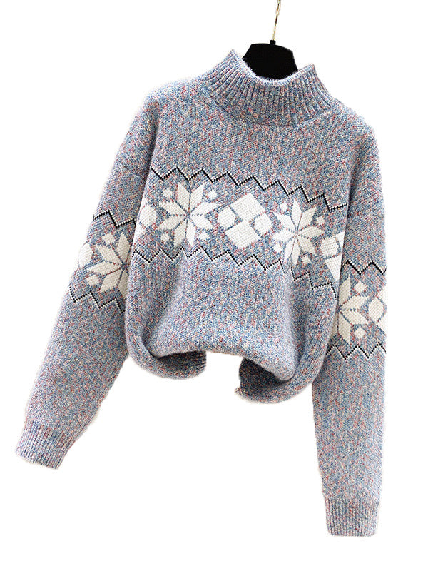 Damen Pullover Weich Winterlich Kuschelig