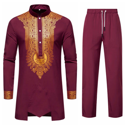 Herren Anzug Set Elegant Muster Exklusiv - IdealeKleiden