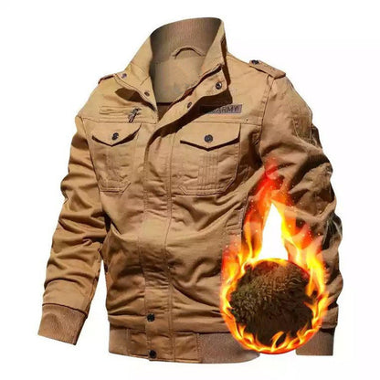 Herren Winterparka Warm Isoliert Funktionale Taschen