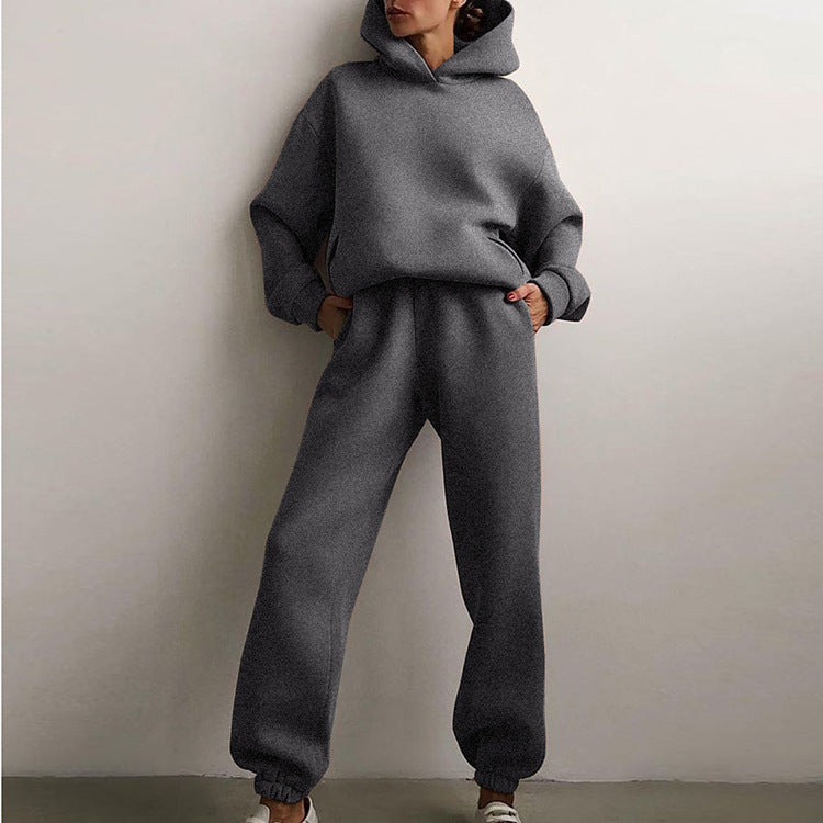 Damen Oversize Hoodie Set Lässig Elegant