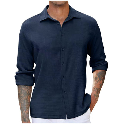 Herren Langarmhemd Elegantes Design