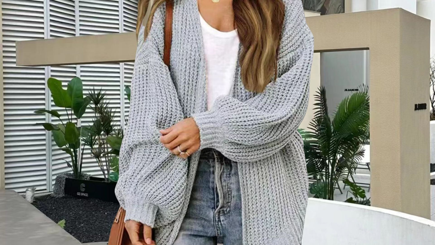 Damen Weich Strickjacke Elegante Oberbekleidung