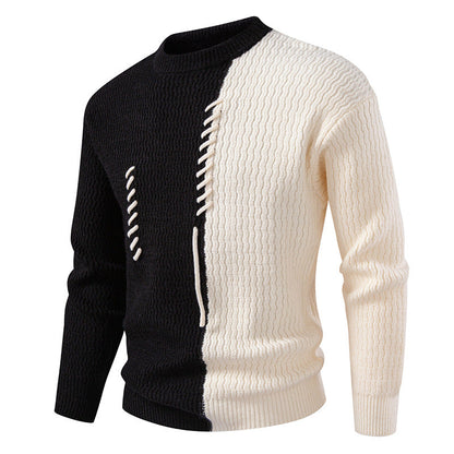 Herren Pullover Modern Struktur Design Einzigartig
