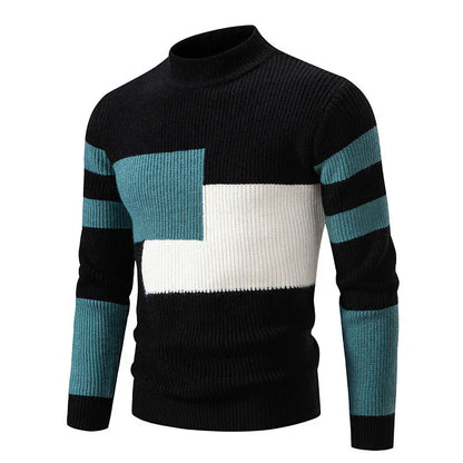 Herren Strickpullover Grafik Muster Modern - IdealeKleiden