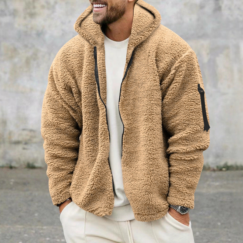 Herren Fleecejacke Warm Bequem Outdoor