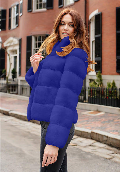 Damen Winterjacke Daunenfüllung Hochkragen Style