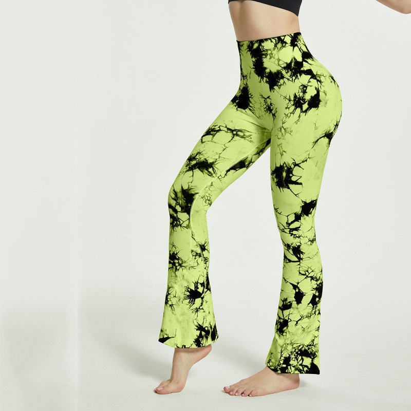 Damen Yoga Hosen Batik Muster Elegant