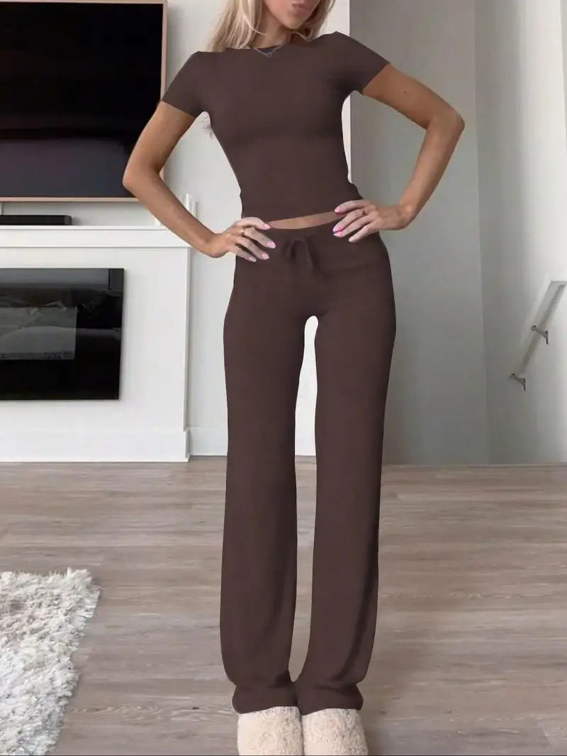 Damen Lounge Set Figurbetonter Style Bequem