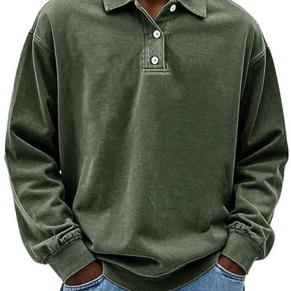Herren Polo Shirt Langärmlig Sportlich