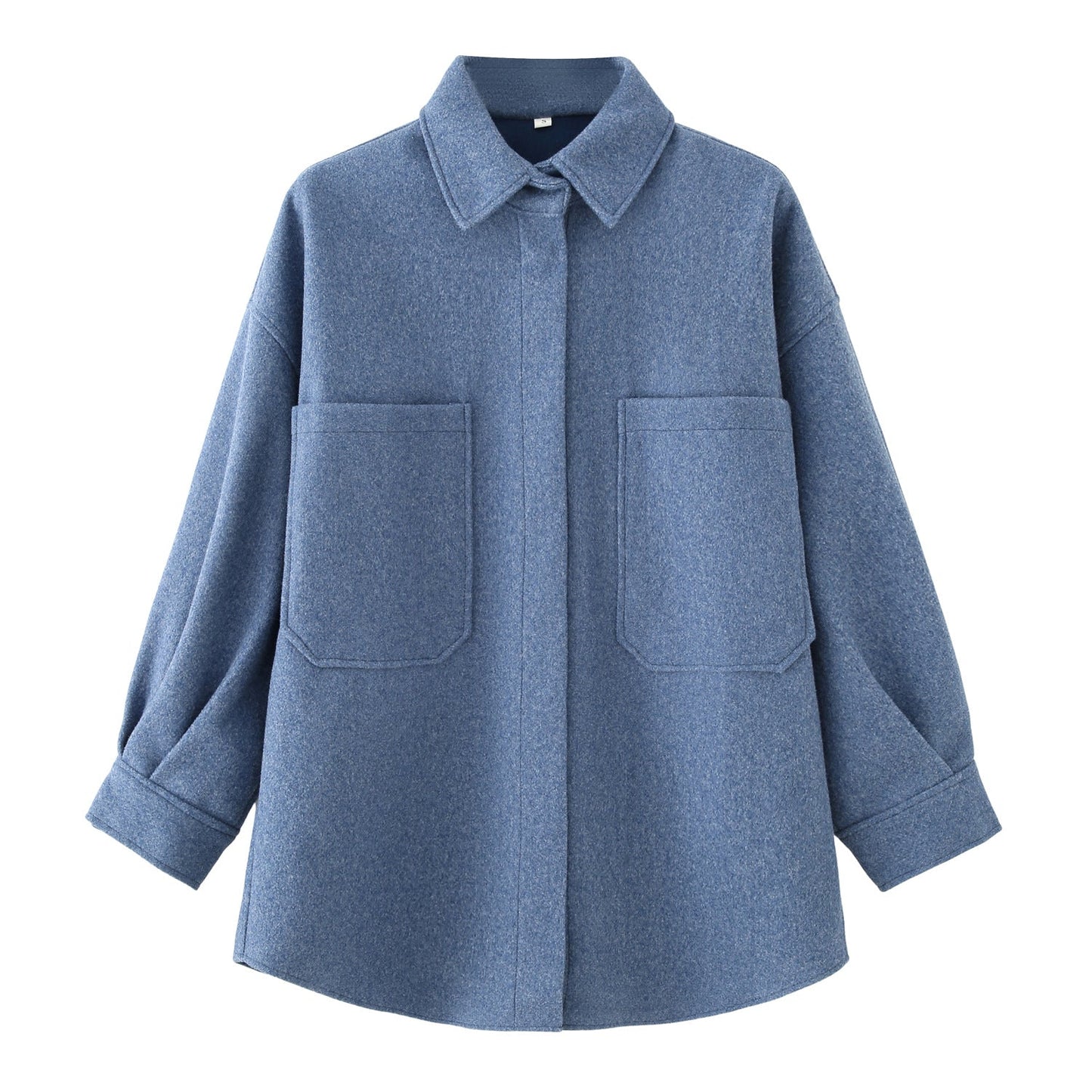 Damen Wolljacke Oversized mit Taschen und Chic Design