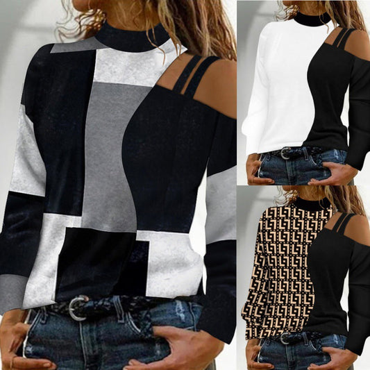 Damen Oberteil Trendy Cut-Outs Modernes Design - IdealeKleiden